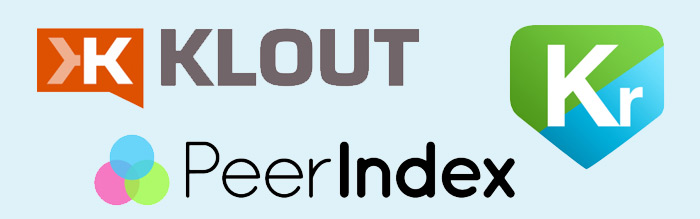 ”Klout”、”Kred”、” Peerindex”,聲譽撋體