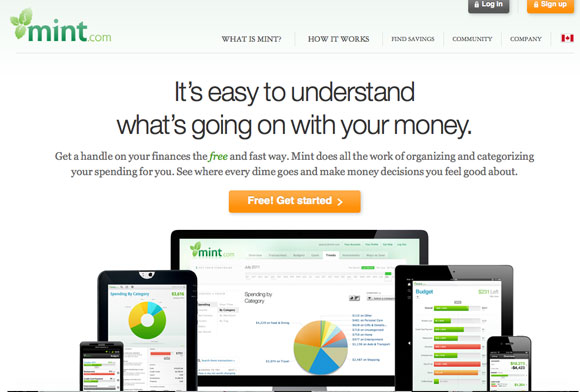 網站調色板-Mint.com