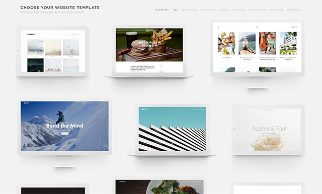 網頁設計軟體-squarespace模板